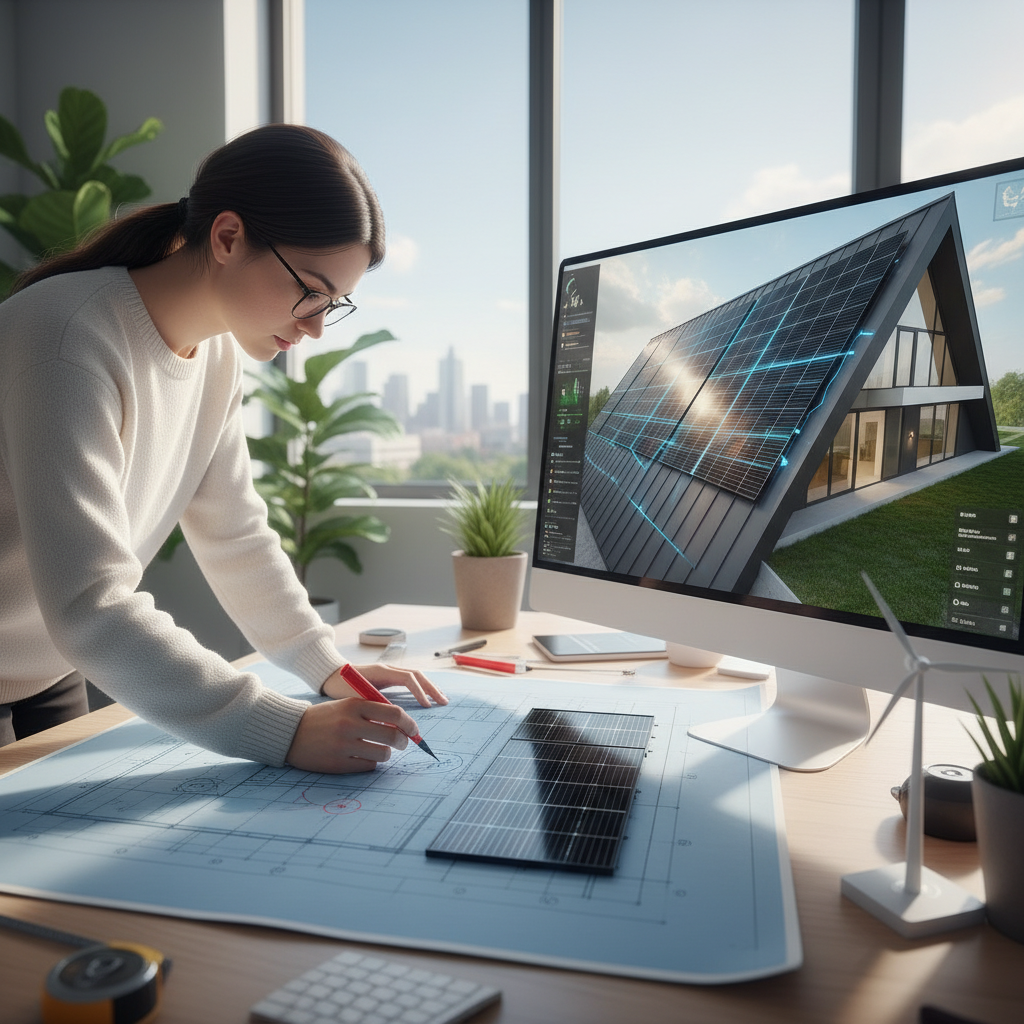 Solarpanels auf Einfamilienhaus in der Schweiz